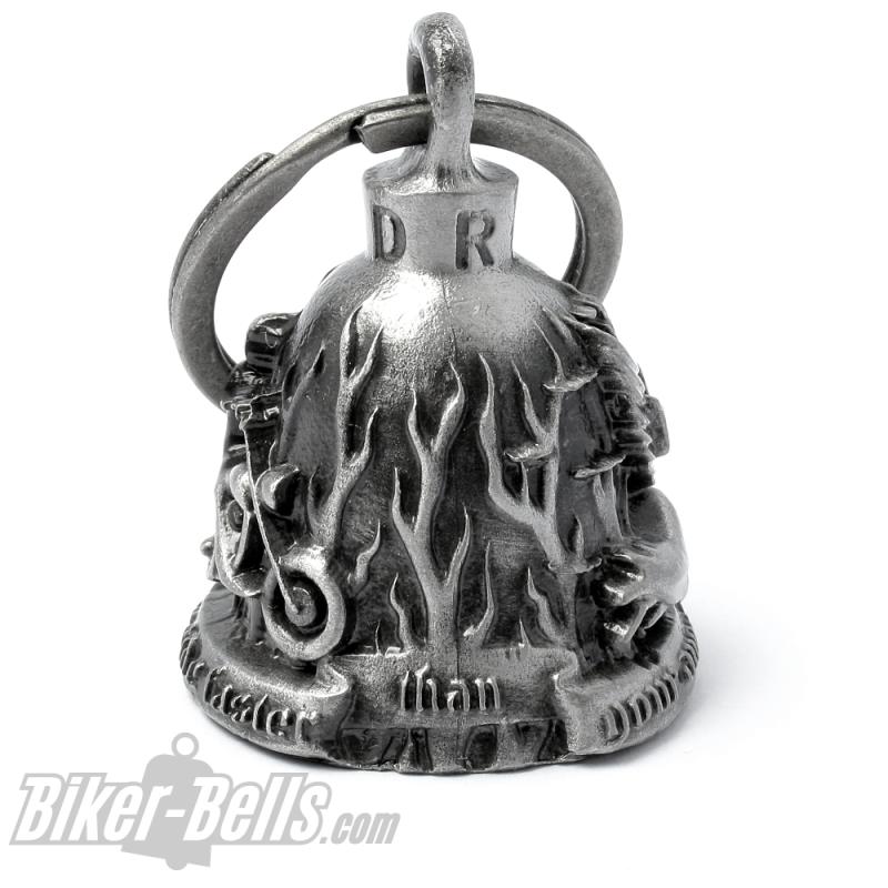 Never Ride Faster Than Your Angel Can Fly Biker Bell Motorcyclist Guardian Angel